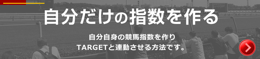 自分だけの競馬指数を作り、TARGETと連動させる方法です